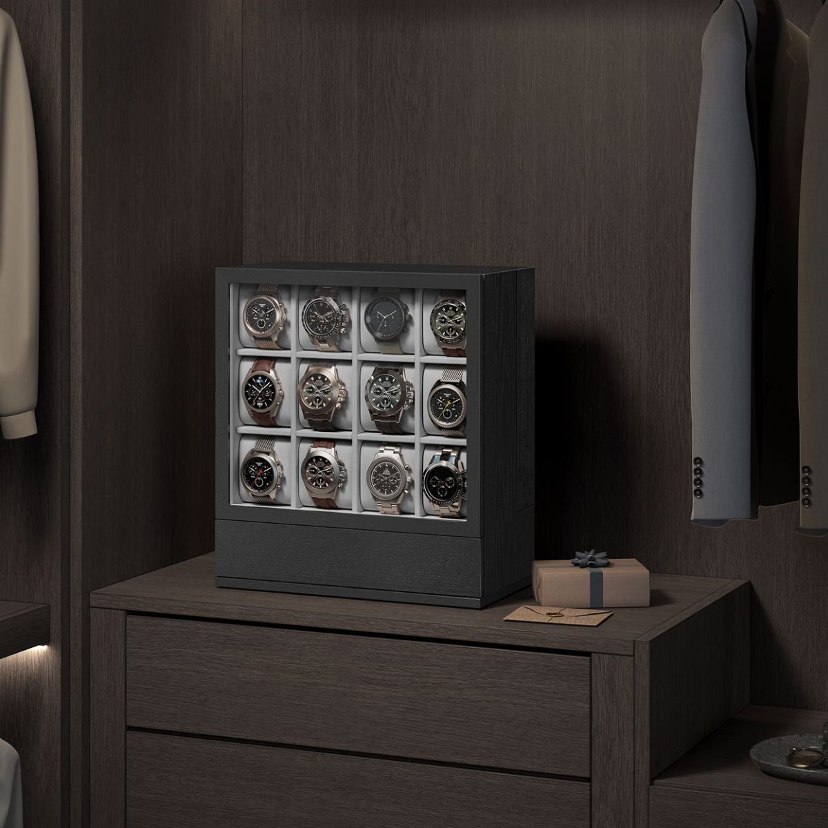 Nancy's Pirado Horloge Doos - Horloge Opbergbox - Horloge Box - Zwart