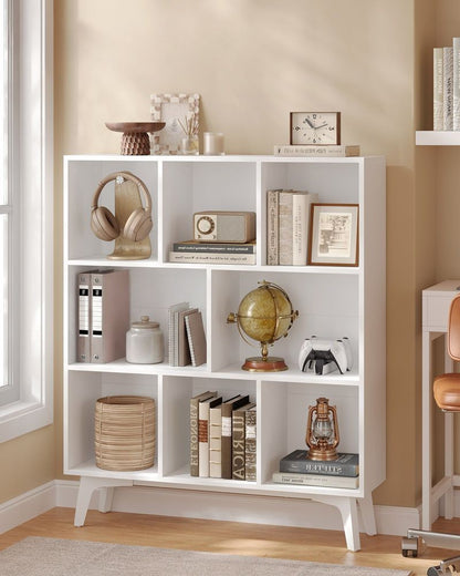 Nancy's Teulada Boekenkast - Opbergkast - Vitrinekast - Wit - 90 x 24 x 107,4 cm