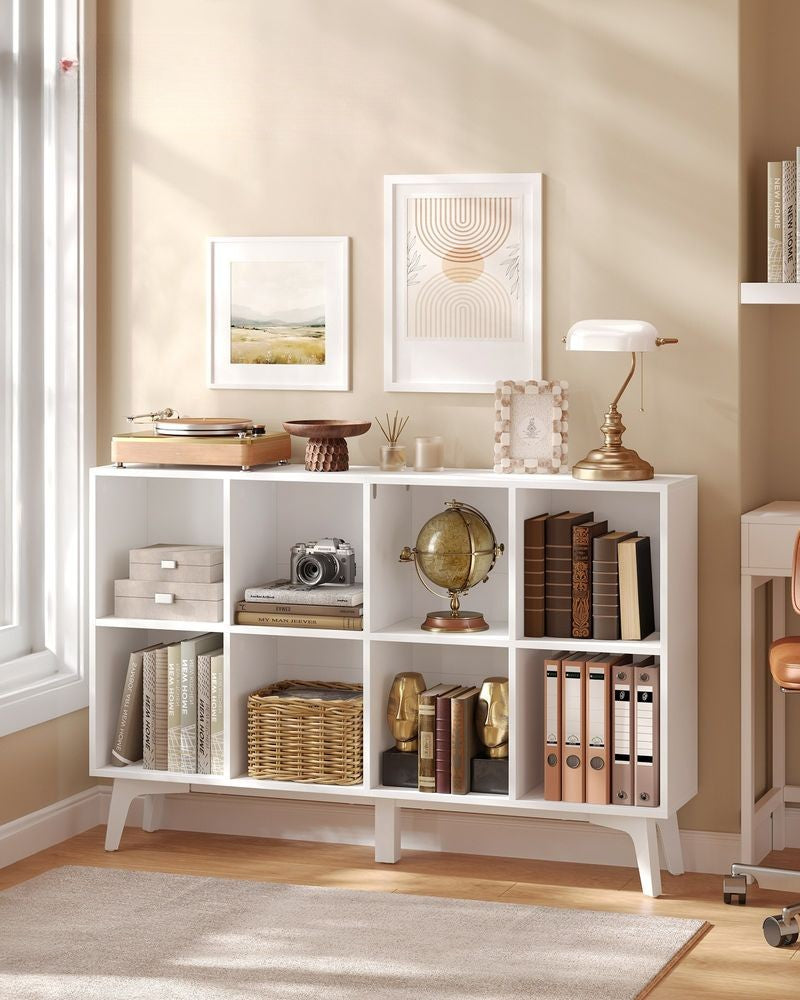Nancy's Thiene Boekenkast - Opbergkast - Opbergrek - Wit - ± 120 x 25 x 75 cm