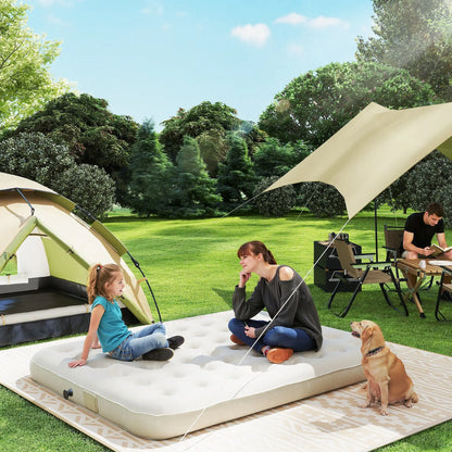 Nancy's Druogno Campingbed - 2-Persoons Luchtbed - Automatische Luchtpomp - Zwart / Kaki