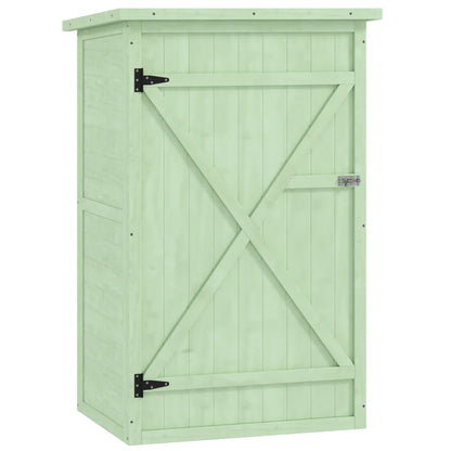 Nancy's Sacrofano Tuinkast - Tuinschuur - Buitenkast - Opbergkast voor buiten - Groen - Dennenhout - ± 75 x 55 x 115 cm