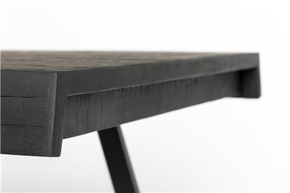 Nancy's Vandenberg Village Table - Modern - Black - Teak, Steel - 90 cm x 180 cm x 76 cm