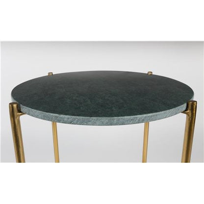 Table Sedro-Woolley de Nancy - Moderne - Vert - Marbre, Fer - 44,5 cm x 44,5 cm x 54 cm