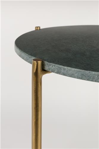 Table Sedro-Woolley de Nancy - Moderne - Vert - Marbre, Fer - 44,5 cm x 44,5 cm x 54 cm