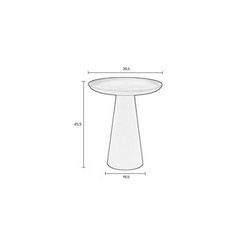 Nancy's Estela Bijzettafel - Salontafel - Rond - Groen - Staal - ± Ø 40 x 45 cm