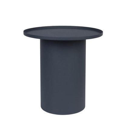 Nancy's Navais Bijzettafel - Salontafel - Rond - Blauw - Staal - ± Ø 45 x 45 cm