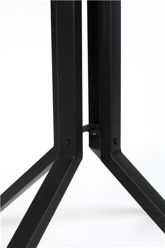 Nancy's Tremonton Bar Table - Industrial - Natural, Black - Teak, Steel, Plywood - 75 cm x 75 cm x 110 cm