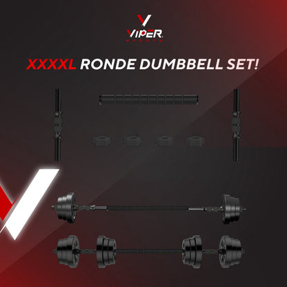 Viper Sports Adjustable dumbbell set up to 40 kg