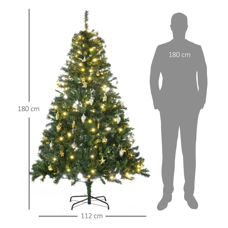 Nancy's Midhurst Kunstkerstboom met decoratie 200 LED's Ø 112 x H180 cm
