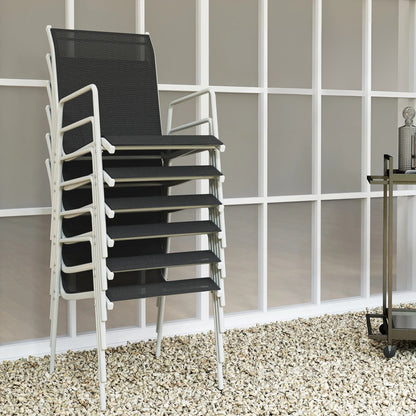 Nancy's Faedo Tuinset - Tuinmeubelset - 7-Delige Set voor Buiten - Zwart / Zilver