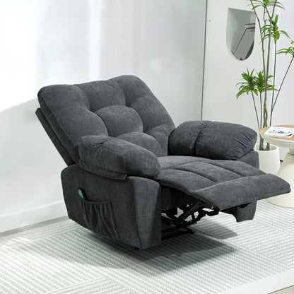 Nancy's Ferrandina Massagestoel - Relaxfauteuil - Loungestoel - Donkergrijs