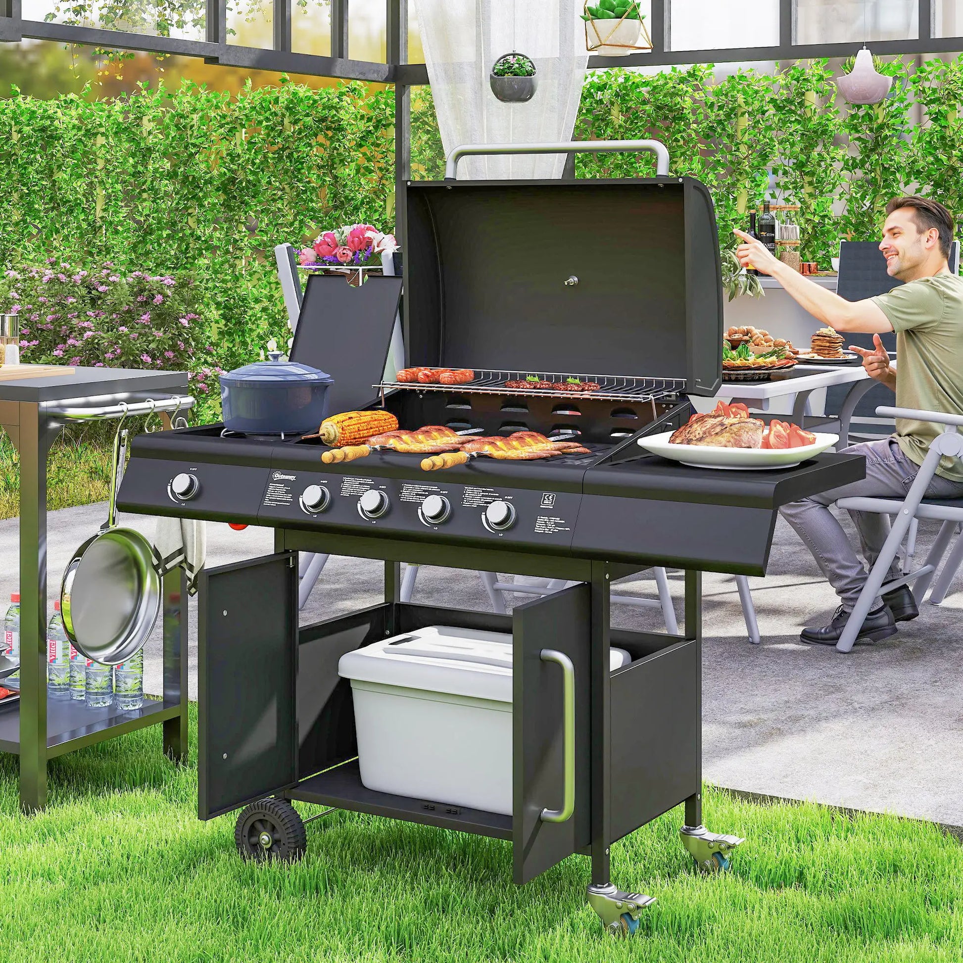 Nancy's Fenestrelle Barbecue - Gasbarbecue - BBQ - Grill - Zwart