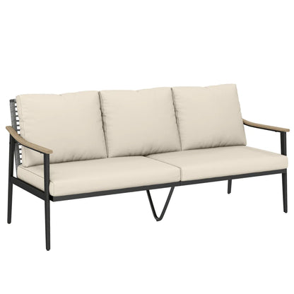 Nancy's Salvarosa Loungebank - Tuinbank - 3-Zits buitenbank - Rotan - ± 175 x 75 x 80 cm