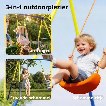 Nancy's Pontinvrea Speeltoestel - Kinderschommel - Schommelset - Multifunctioneel - ± 285 x 160 x 180 cm