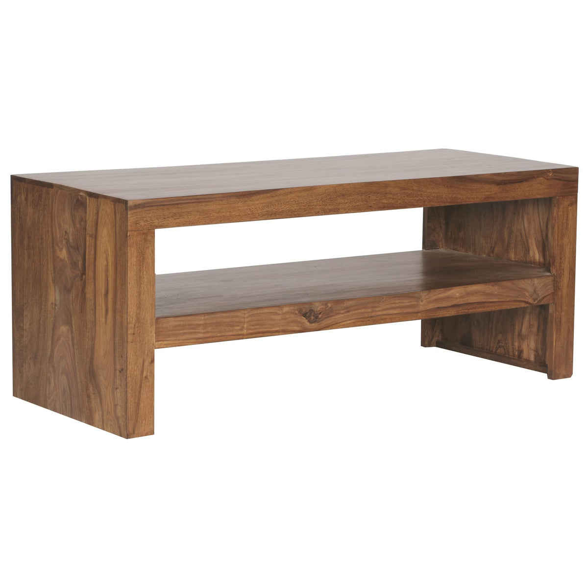 Nancy's Ustica Salontafel - Koffietafel - Massief Sheeshamhout - 110 x 45 x 45 cm