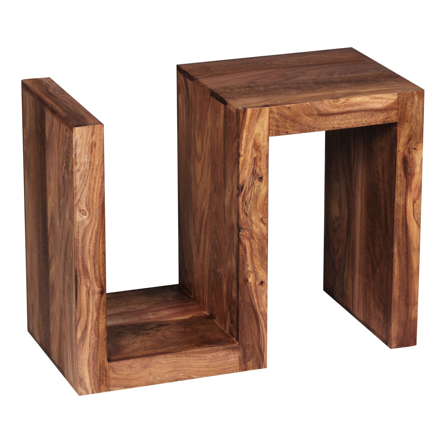 Table d'appoint Nancy en forme de S - Table basse - Tables basses - Bois de Sheesham