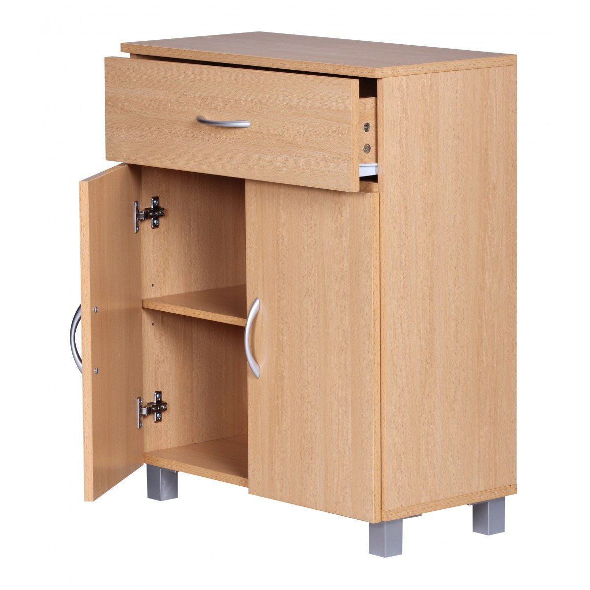 Nancy's Nashua Dressoir - Gangkast - Lade - Openslaande Deuren - Beuken -Beuken (Mat)- Zijkast