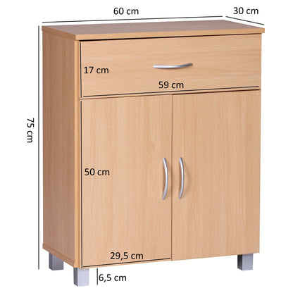 Nancy's Nashua Dressoir - Gangkast - Opbergkast - Beukenhout - 60 x 30 x 75 cm