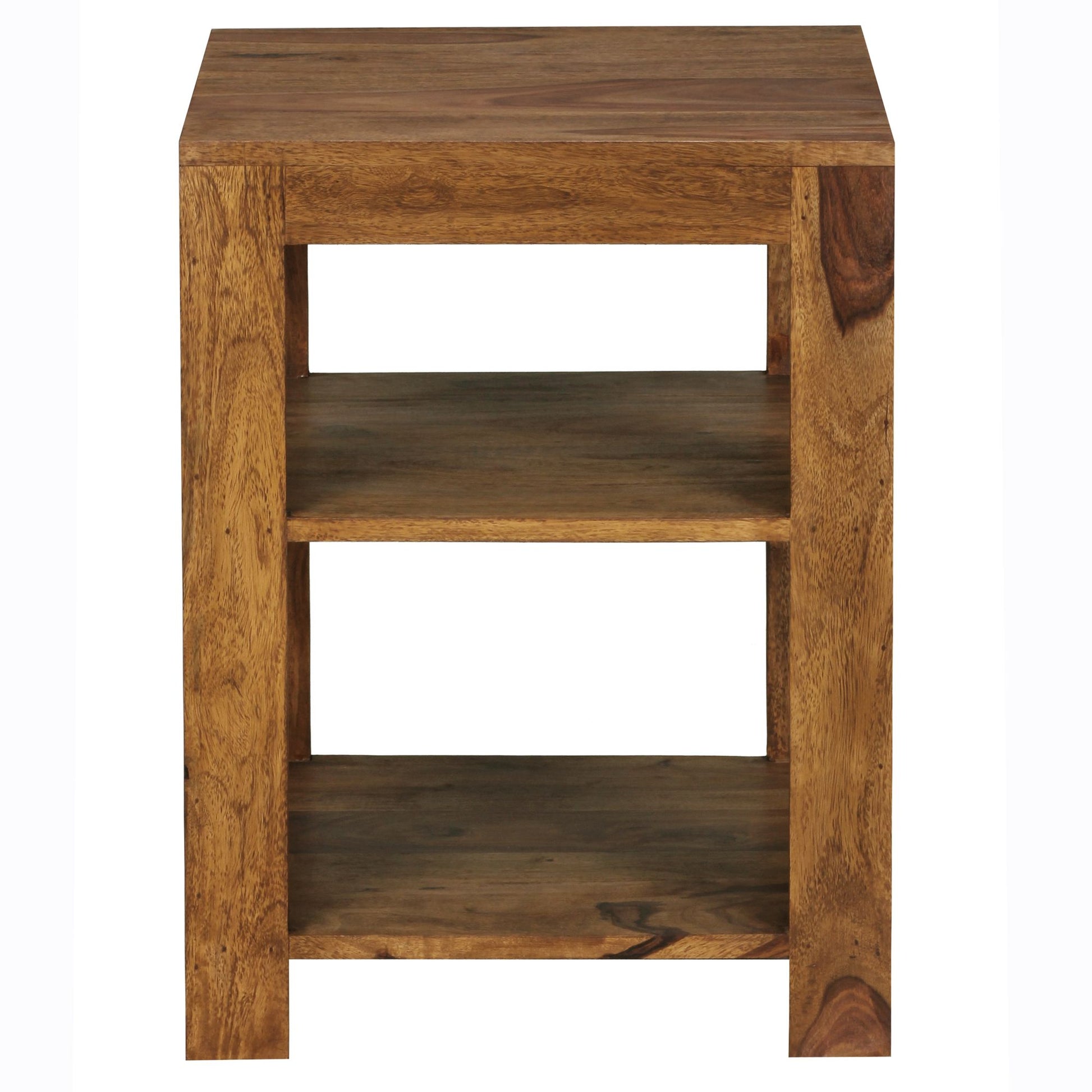 Nancy's bijzettafel met 2 lagen - Bijzettafels - Sheesham hout - 44 x 44 x 60cm