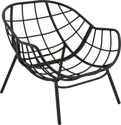 Nancy's Cluzy Lounge Chair - Chaise de jardin - Chaise relax - Noir / Gris