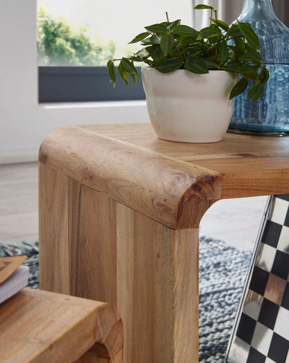 Nancy's Valbrona Salontafel Set - Bijzettafels - Tafelset - Massief Acaciahout