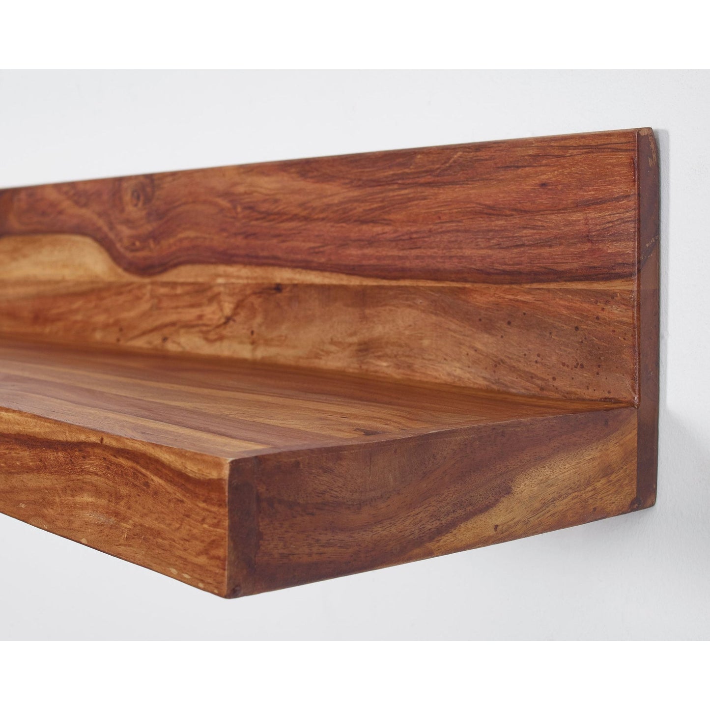Nancy's Owattona Wall Shelf - Solid Wood Wall Shelf - Bookshelf - Solid Sheesham - Brown - 60/110/140/160 cm