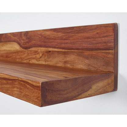 Nancy's Owattona Wall Shelf - Solid Wood Wall Shelf - Bookshelf - Solid Sheesham - Brown - 60/110/140/160 cm