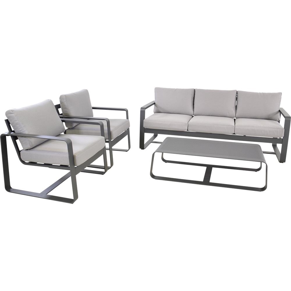 Nancy's Shipley Loungeset - Tuin set - Loungebank - 4-delige Lounge set