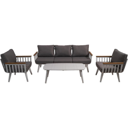 Nancy's Shordy Loungeset - 4-delige Tuin Set - Loungebank - Lounge Set