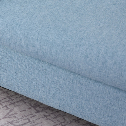 Nancy's Bono Kinderfauteuil - Kinderbank - Kinderstoel - Blauw - Linnen