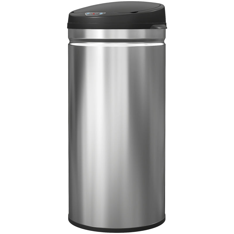 Nancy's Moie Sensor Prullenbak - Sensor Afvalbak - Automatische Prullenbak - Zilver/ Zwart - 42 Liter