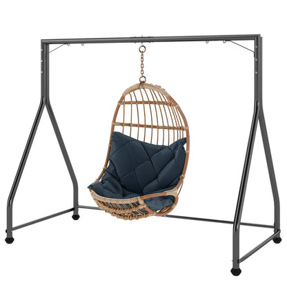 Nancy's Ronchi Schommelframe - Frame voor schommelbank - Zwart - Staal - ± 210 x 115 x 175 cm