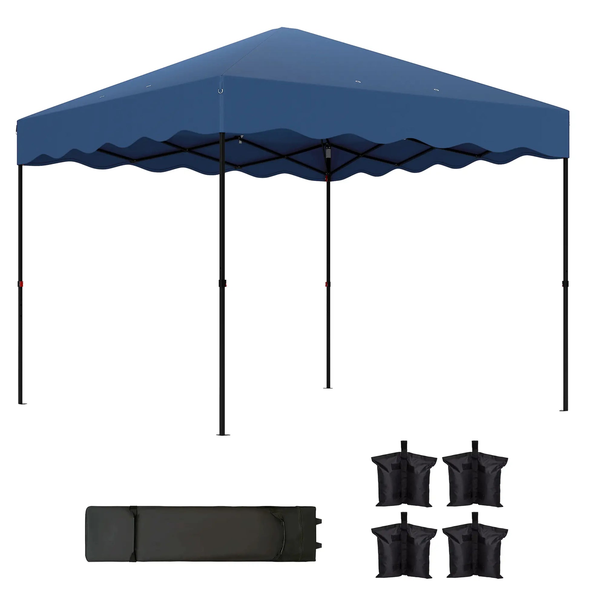 Nancy's Junqueira Partytent - Paviljoen - Blauw - ± 300 x 300 x 290 cm