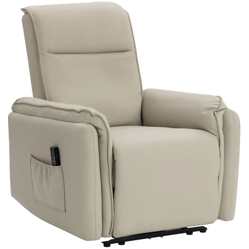 Nancy's Oyace Massagestoel - Relaxfauteuil - 3D Kneedmassage - Elektrisch verstelbaar - Beige - Kunstleer