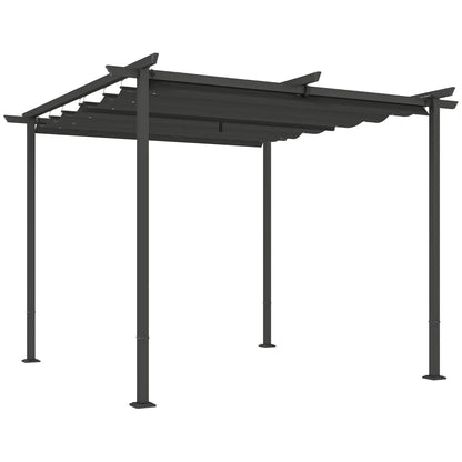 Nancy's Calcara Pergola - Paviljoen - Terras Overkapping - Grijs - ± 300 x 300 x 230 cm