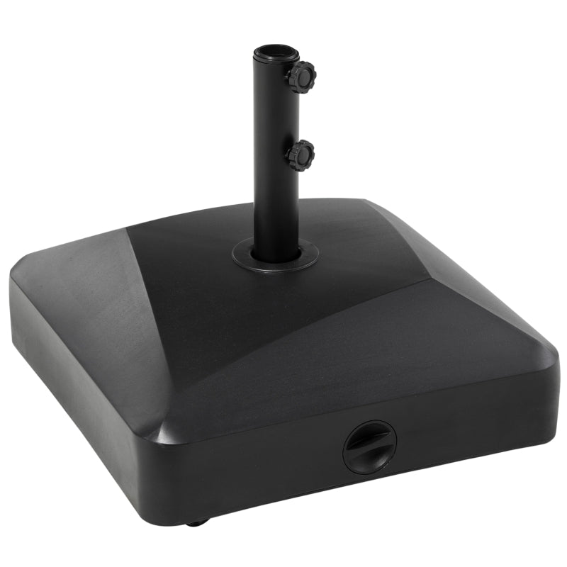 Nancy's Lutoma Parasolvoet - Parasol Standaard - Zwart - Geschikt voor parasolstok Ø38mm en Ø48mm