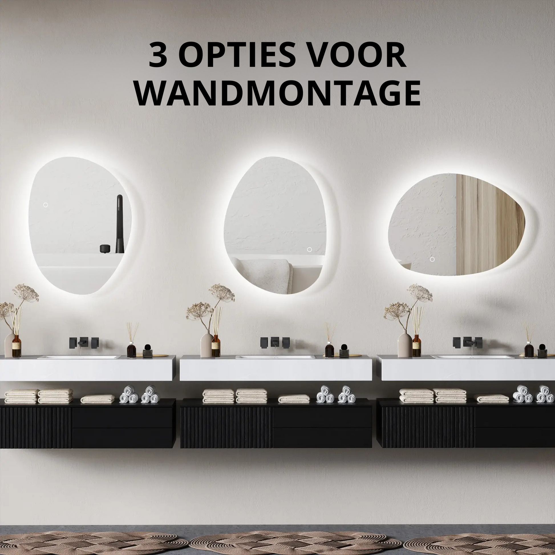 Nancy's Dazio Badkamerspiegel - Spiegel met Verlichting - Anticondensfunctie - Zilver - 70L x 5 x 50 cm