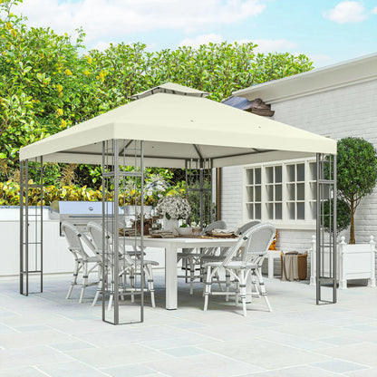 Nancy's Copertino Paviljoen - Tuinpaviljoen - Partytent - Roomwit - ± 300 x 300 x 280 cm