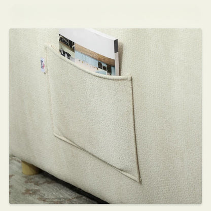 Nancy's Pisciotta Slaapbank - Slaapstoel - Logeerbed - Crèmewit - Chenille