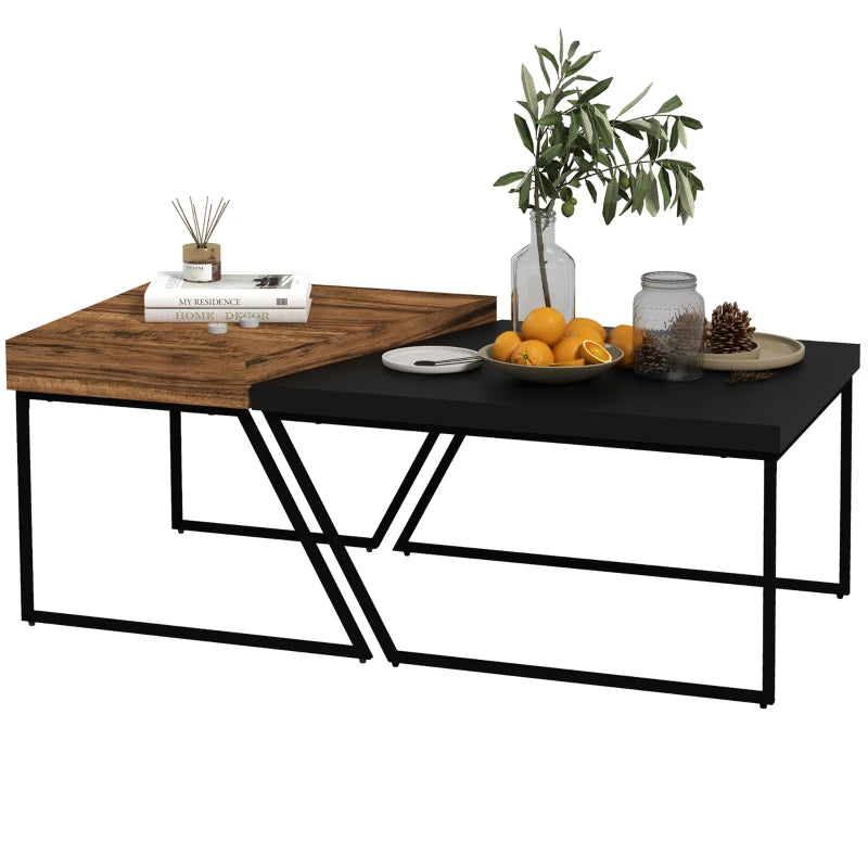 Table basse Belgirate de Nancy - Table basse - 2 pièces - Marron / Noir