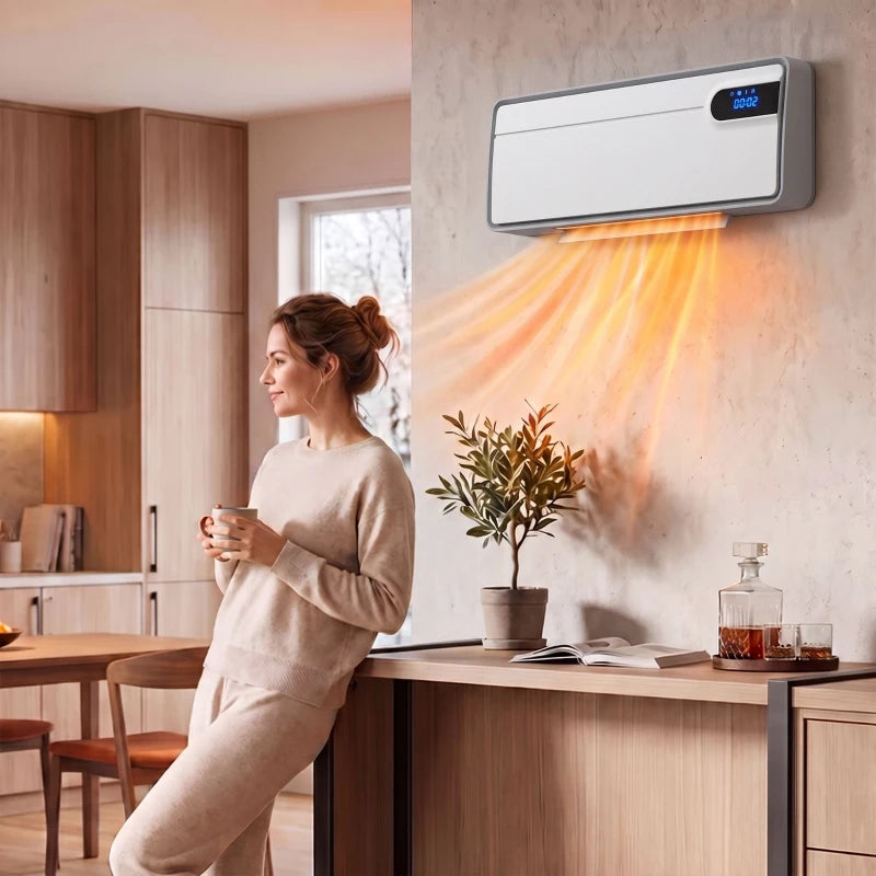 Nancy's Valledolmo Kachel - Elektrische Wandverwarming - Keramisch verwarmingssysteem - Elektrische Verwarming - Wit