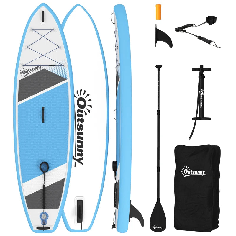 Nancy's Puntone Stand-Up Paddleboard - Kajak Board - Paddle Board - Blauw - ± 320 x 80 x 15 cm