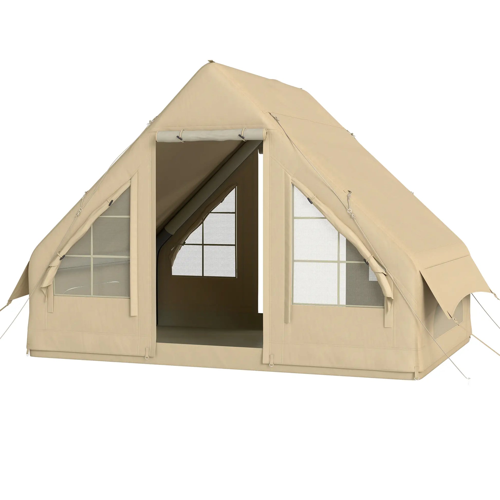 Nancy's Camugnano Kampeertent - Camping Tent - Opblaasbaar - Zandkleur - 300 x 200 x 200 cm