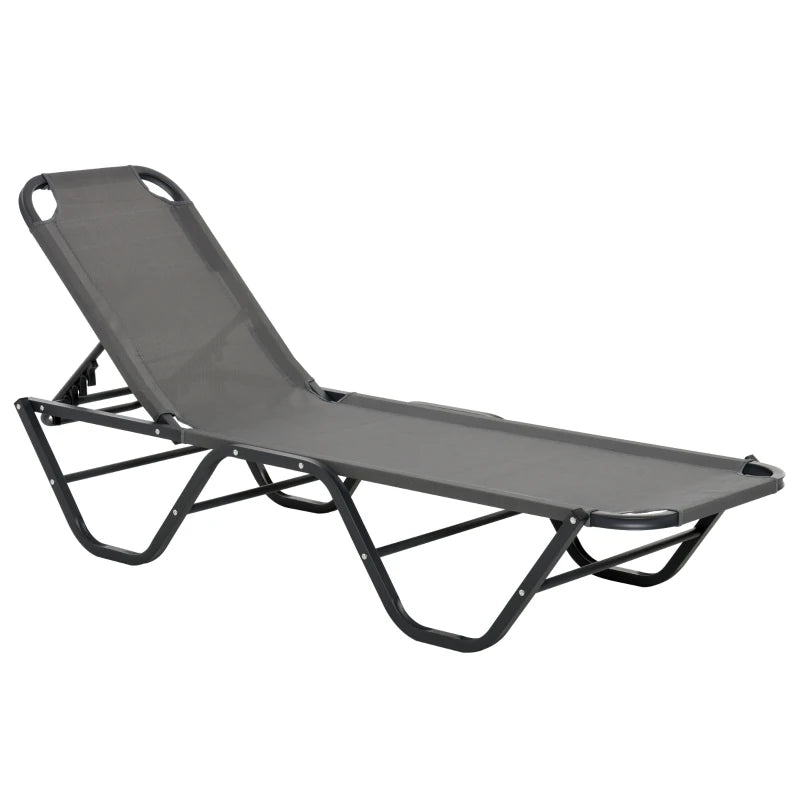 Nancy's Pragal Lounger - Lit Lounge - Dossier réglable - Gris