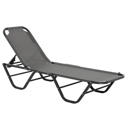 Nancy's Pragal Lounger - Lit Lounge - Dossier réglable - Gris