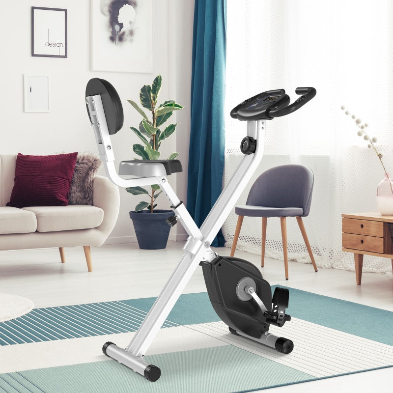 Nancy's Bella Hometrainer - Fietstrainer - 5 Niveaus - Verstelbaar - Opvouwbaar - Grijs / Zwart