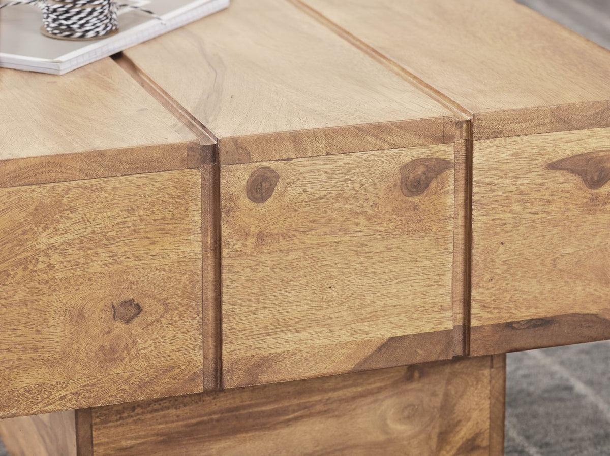 Nancy's Tricase Salontafel - Bijzettafel - Koffietafel - Acaciahout - ± 45 x 45 x 30 cm