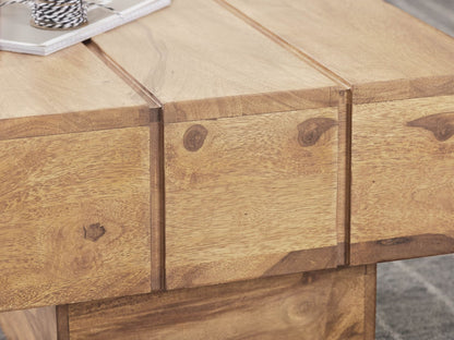 Nancy's Tricase Salontafel - Bijzettafel - Koffietafel - Acaciahout - ± 45 x 45 x 30 cm