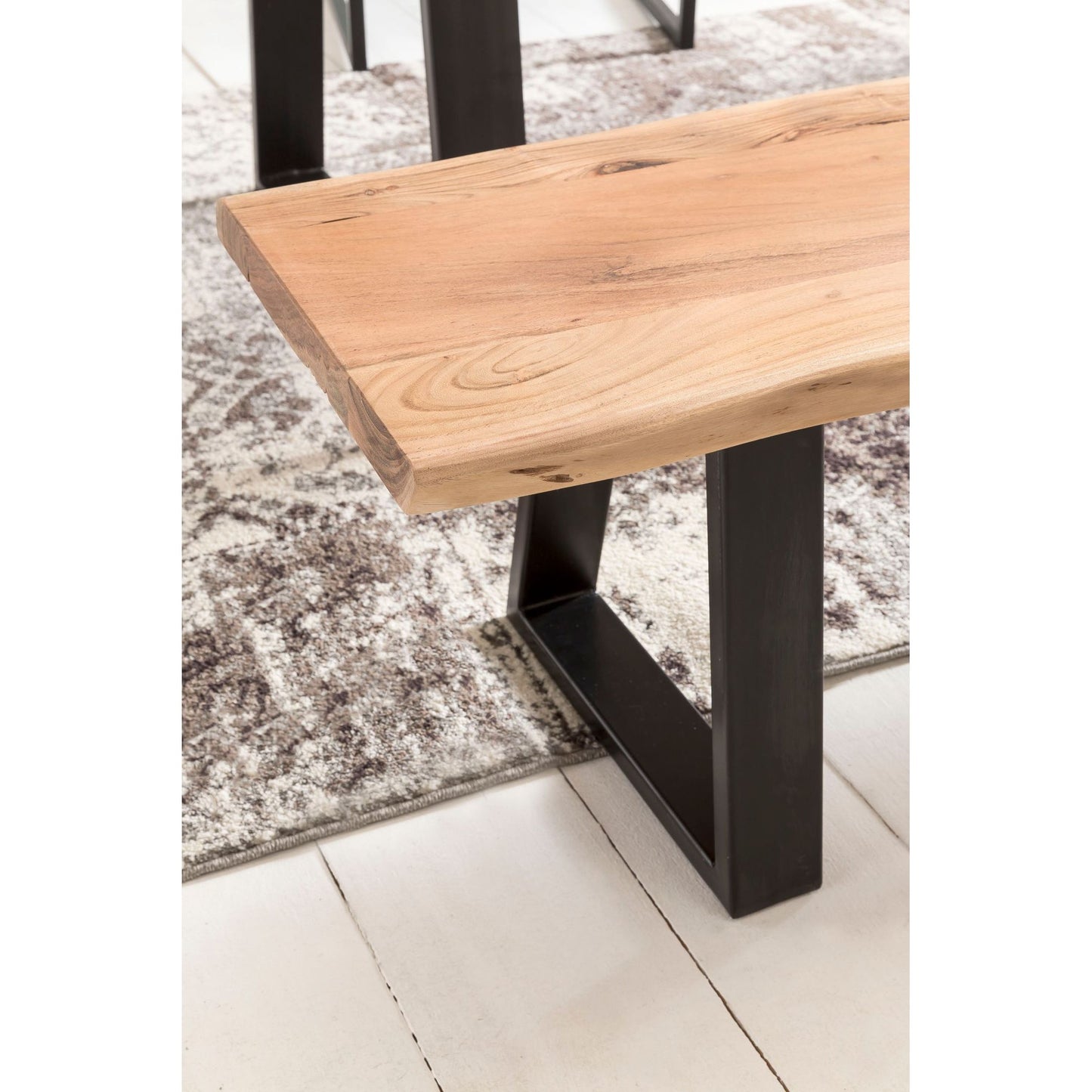 Nancy's Kanab Dining Room Bench - Solid Wooden Bench - Solid Wooden Acacia - Wood - Kitchen Bench - 160/180 cm