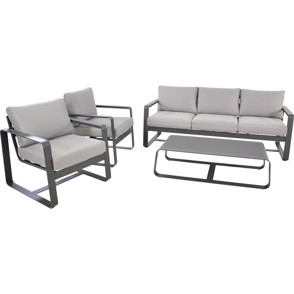 Nancy's Shipley Loungeset - Tuin set - Loungebank - 4-delige Lounge set